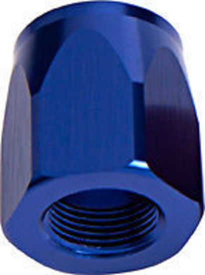 Aeroflow Performance Products AF298-10DBL Hose End Socket Alloy -10AN Blue Suit Braided Hose