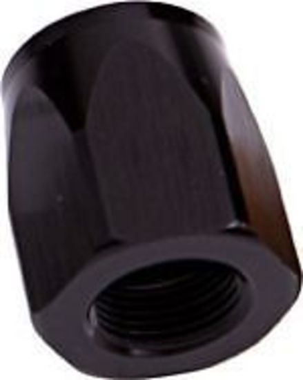 Aeroflow AF298-10DBLK  Hose End Socket Alloy -10AN Black Suit Braided Hose