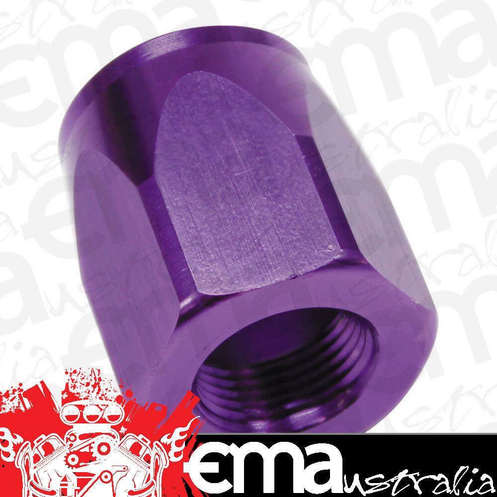 Aeroflow AF298-10DPUR  Hose End Socket Alloy -10AN Purple Suit Braided Hose