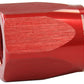 Aeroflow AF298-10DR  Hose End Socket Alloy -10AN Red Suit Braided Hose