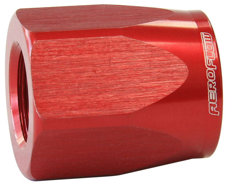 Aeroflow AF298-10DR  Hose End Socket Alloy -10AN Red Suit Braided Hose