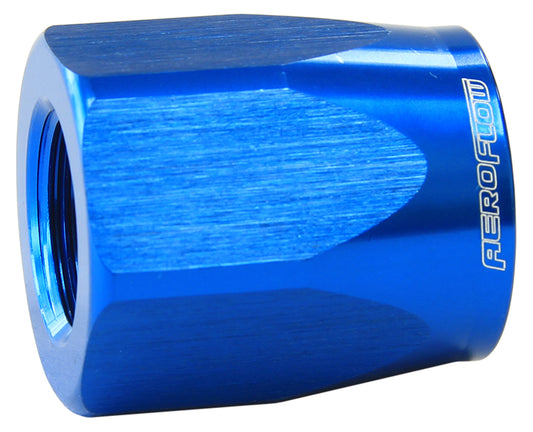 Aeroflow Performance Products AF298-20DBL Hose End Socket Alloy -20AN Blue Suit Braided Hose