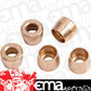 Aeroflow AF299-04 Teflon Brass Olive Insert -4Ansuit Teflon Hose End -4AN (5 Pack)
