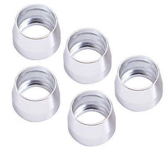 Aeroflow AF299-04SS Teflon SS Olive Insert -4AN Suit Teflon Hose End -4AN (5 Pack)