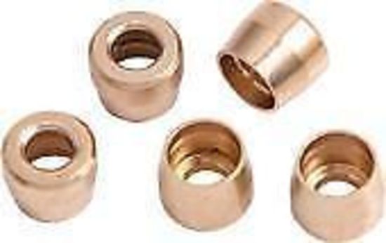 Aeroflow AF299-20 Teflon Brass Olive Insert -20 Suit Teflon Hose End -20AN (5 Pack)