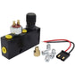 Aeroflow AF300-146BLK Brake Adjustable Proportioning Valve and Distribution Block Black Finish Brake Light Switch and 3/16" Fittings Included