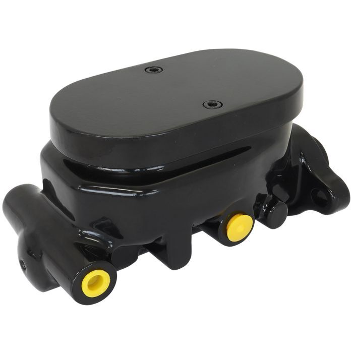 Aeroflow AF300-150BLK GM Brake Master Cylinder 1" Bore Black Finish Cast Aluminium with Smooth Top Lid