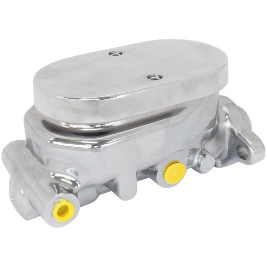 Aeroflow AF300-151 GM Brake Master Cylinder 1-1/8" Bore Chrome Finish Cast Aluminium with Smooth Top Lid