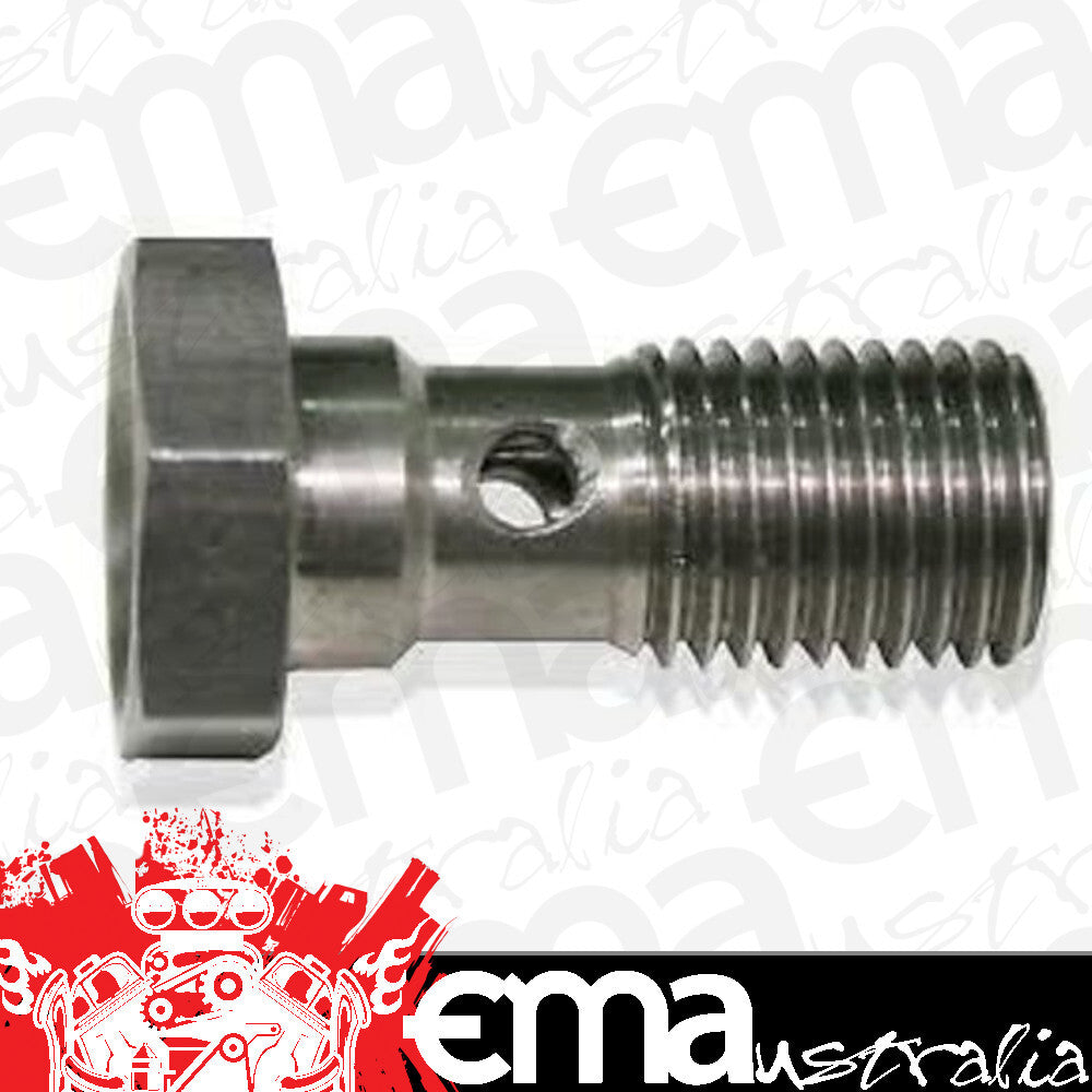 Aeroflow AF301-02 Banjo Bolt M8 x 1.0mm Stainless 20mm Long
