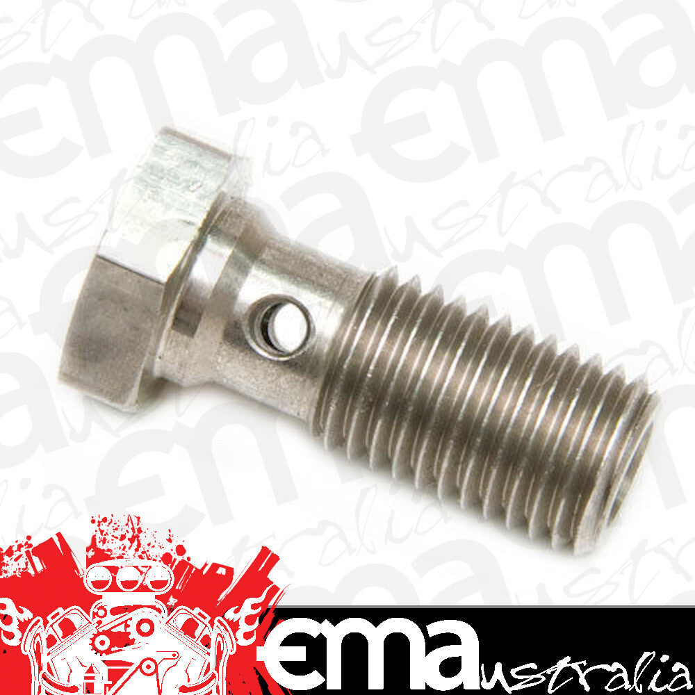 Aeroflow AF302-03 Banjo Bolt M10 x 1.25mm Stainless 20mm Long