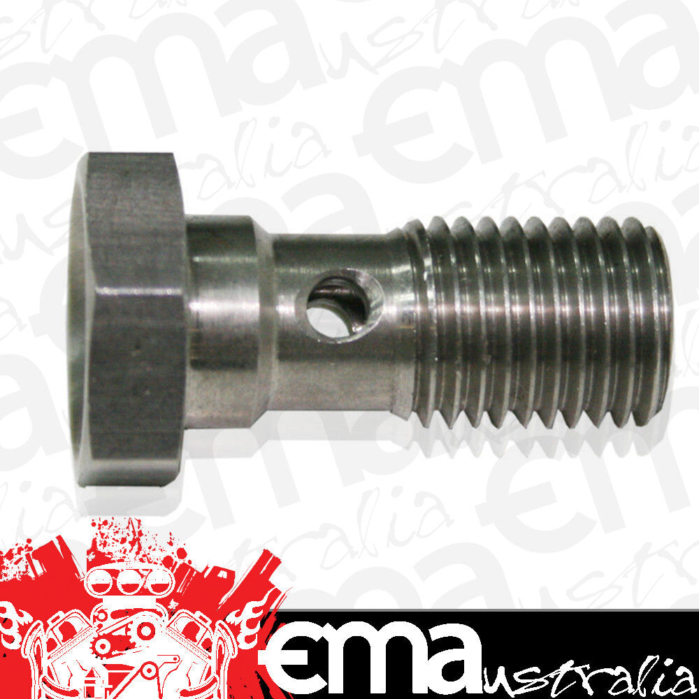 Aeroflow AF303-04L Banjo Bolt 7/16-24 Stainless 25mm Long