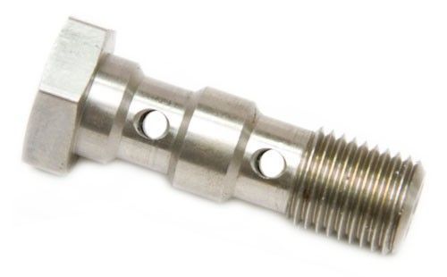 Aeroflow AF305-03 Double Banjo Bolt 3/8 x24 Stainless 31mm Long