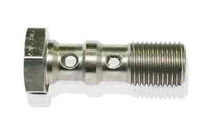 Aeroflow AF307-03 Double Banjo Bolt M10 x 1.25mm Stainless 30mm Long