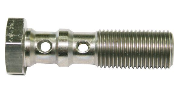 Aeroflow AF308-03L Double Banjo Bolt M10 x 1.5mm Stainless 38mm Long