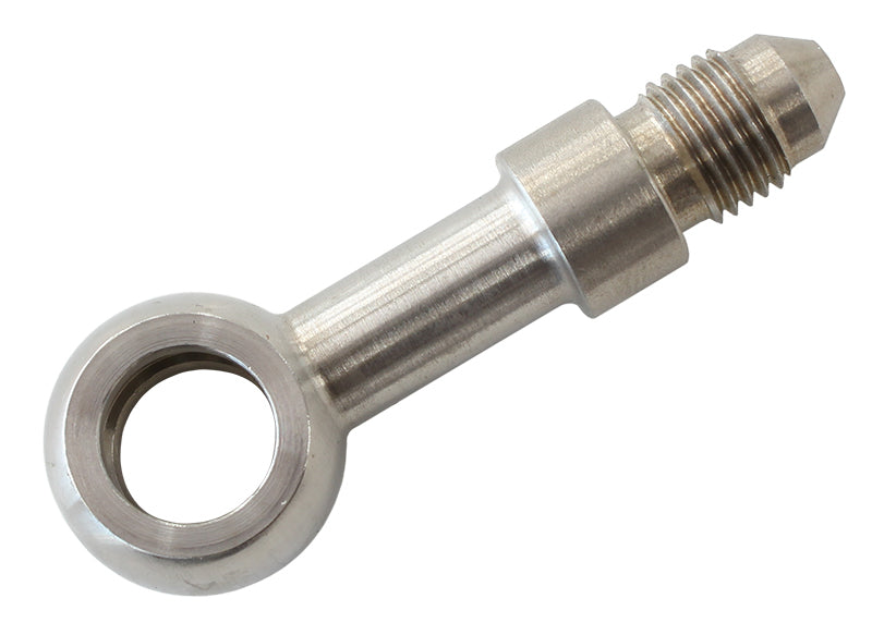 Aeroflow AF310-03L -3AN Straight Male Banjo 10mm Stainless Long Version AF310-03L