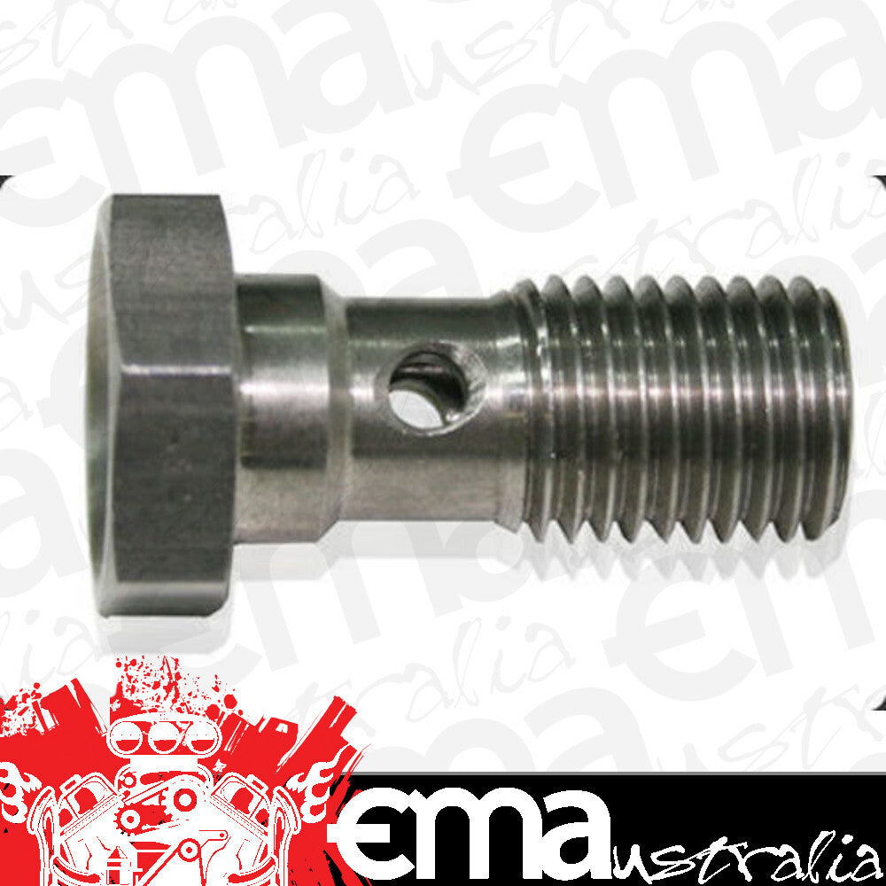 Aeroflow AF315-04 Banjo Bolt M12 x 1.0mm Stainless 30mm Long