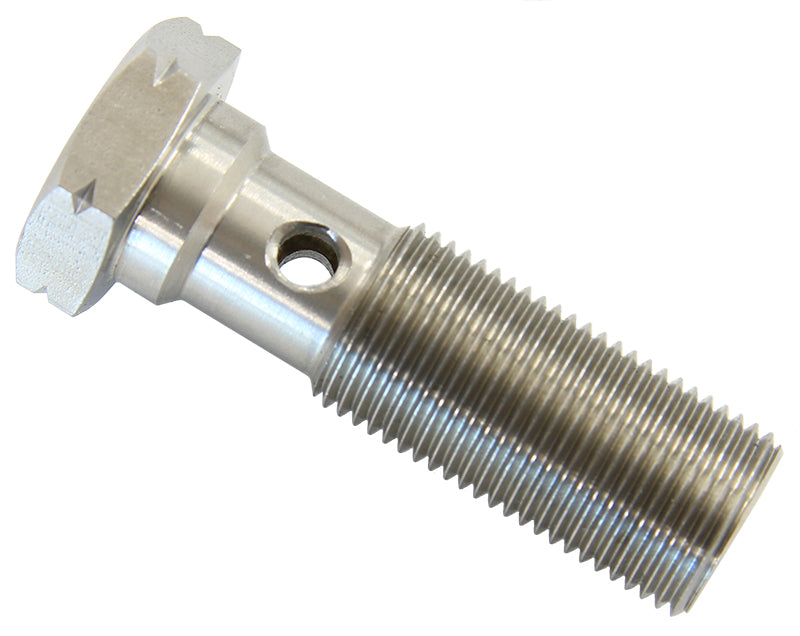 Aeroflow AF315-04L Banjo Bolt M12 x 1.0mm Stainless 38mm Long