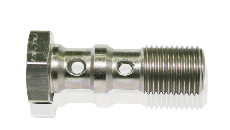 Aeroflow AF318-04L Double Banjo Bolt 7/16-24 Stainless 38.5mm Long