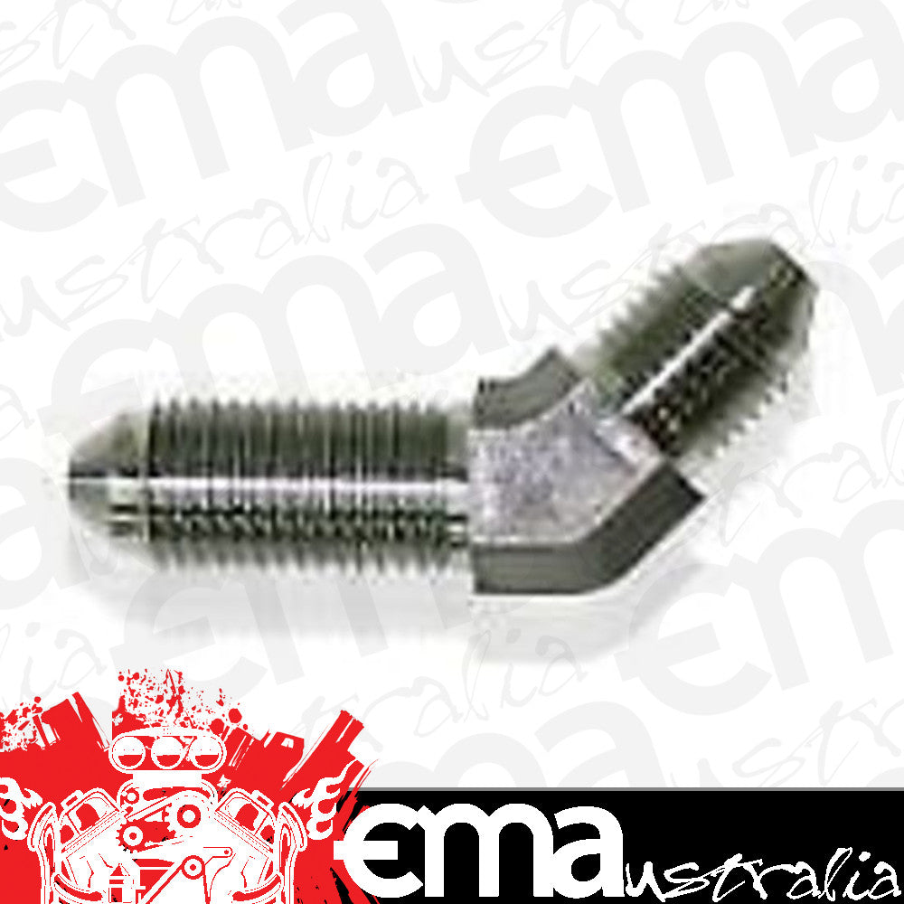 Aeroflow AF321-03 Stainless -3AN Bulkhead 45Deg Stainless Nut Seperate