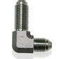 Aeroflow Performance Products AF323-04 Stainless -4AN Bulkhead 90Deg Stainless Nut Seperate