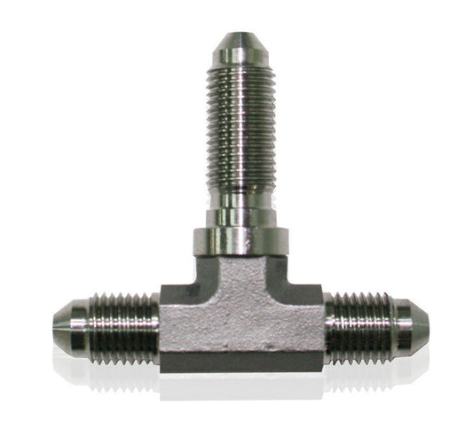 Aeroflow AF324-03 Stainless -3AN Bulkhead Tee Stainless Nut Seperate