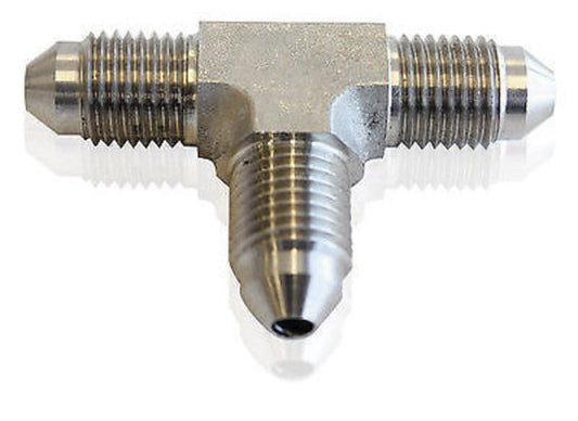 Aeroflow AF327-04 S/S -4AN Male AN Tee Piece Stainless Steel