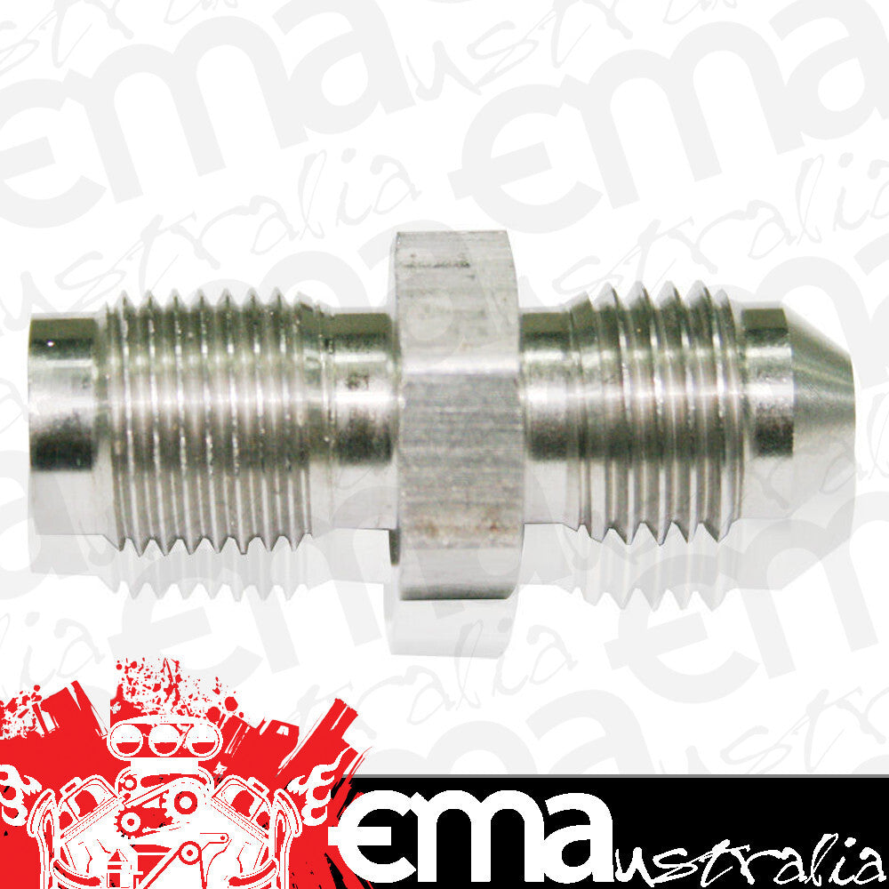 Aeroflow AF341-04 -4AN to Inverted 7/16-24 Stainless Male to Male