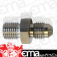 Aeroflow AF351-04 -4AN to M10 x 1.0 Dual Seat Stainless Steel Use AF177-03