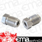 Aeroflow AF368 S/S Inverted Flare Tube Nut 3/16" Hard Line to 1/2"-20