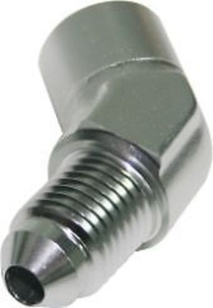 Aeroflow AF371-04S 45 Deg Female 1/8 NPT to -4 Silver
