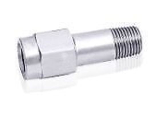 Aeroflow AF372-04S 1/4" NPT Extension Silver Male to Female