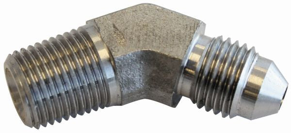 Aeroflow AF382-04-03 S/S 45 Deg 1/4" NPT to -3An