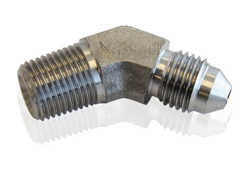 Aeroflow AF382-04 S/S 45 Deg 1/8" NPT to -4An