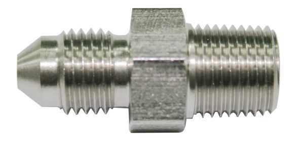 Aeroflow AF384-04 1/8" Bsp to -4AN Straight Stainless Steel (Malpassi)