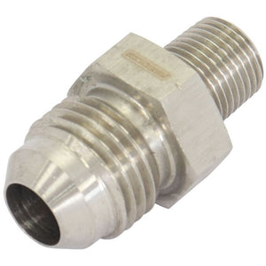 Aeroflow AF384-06 Stainless Steel BSP Male to AN Fitting 1/8" BSP to Male -6AN