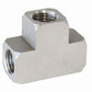 Aeroflow AF385 S.S Female Tee 3/8"-24 Inverted Seat Stainless Steel