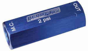 Aeroflow AF387-02 2Lb Residual Valve & Fittings Retains Line Pressure 2Lb