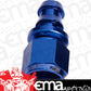 Aeroflow AF401-04 Straight Push Lock End -4AN Blue No Clamp Required