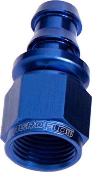 Aeroflow AF401-06-25 Straight Push Lock End -6AN Blue No Clamp Required (25 Pack)