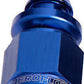 Aeroflow AF401-06 Straight Push Lock End -6AN Blue No Clamp Required