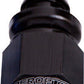 Aeroflow AF401-08BLK Straight Push Lock End -8AN Black No Clamp Required