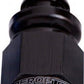 Aeroflow AF401-12BLK Straight Push Lock End -12AN Black No Clamp Required