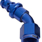 Aeroflow AF402-08 45 Deg Push Lock End -8AN Blue No Clamp Required