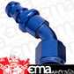Aeroflow AF402-10 45 Deg Push Lock End -10AN Blue No Clamp Required