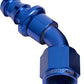 Aeroflow AF402-12 45 Deg Push Lock End -12AN Blue No Clamp Required