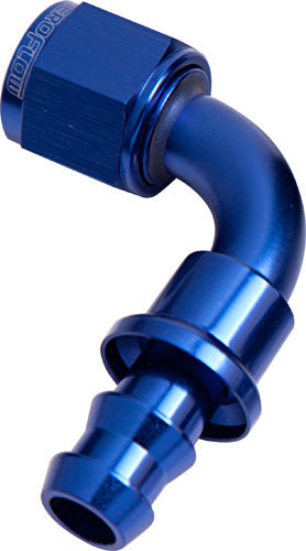Aeroflow AF403-04-25 90 Deg Push Lock End -4AN Blue No Clamp Required (25 Pack)