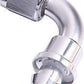 Aeroflow AF403-04S 90 Deg Push Lock End -4AN Silver No Clamp Required