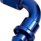 Aeroflow 400 series hose 90 Deg Push Lock End -6AN Blue No Clamp Required Aeroflow Performance Products AF403-06