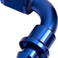 Aeroflow AF403-08 90 Deg Push Lock End -8AN Blue No Clamp Required