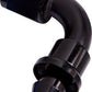 Aeroflow AF403-08BLK 90 Deg Push Lock End -8AN Black No Clamp Required